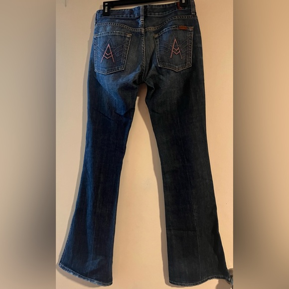 Vintage Y2K 7 for All Mankind pink A pocket jeans size 27 - Picture 2 of 5